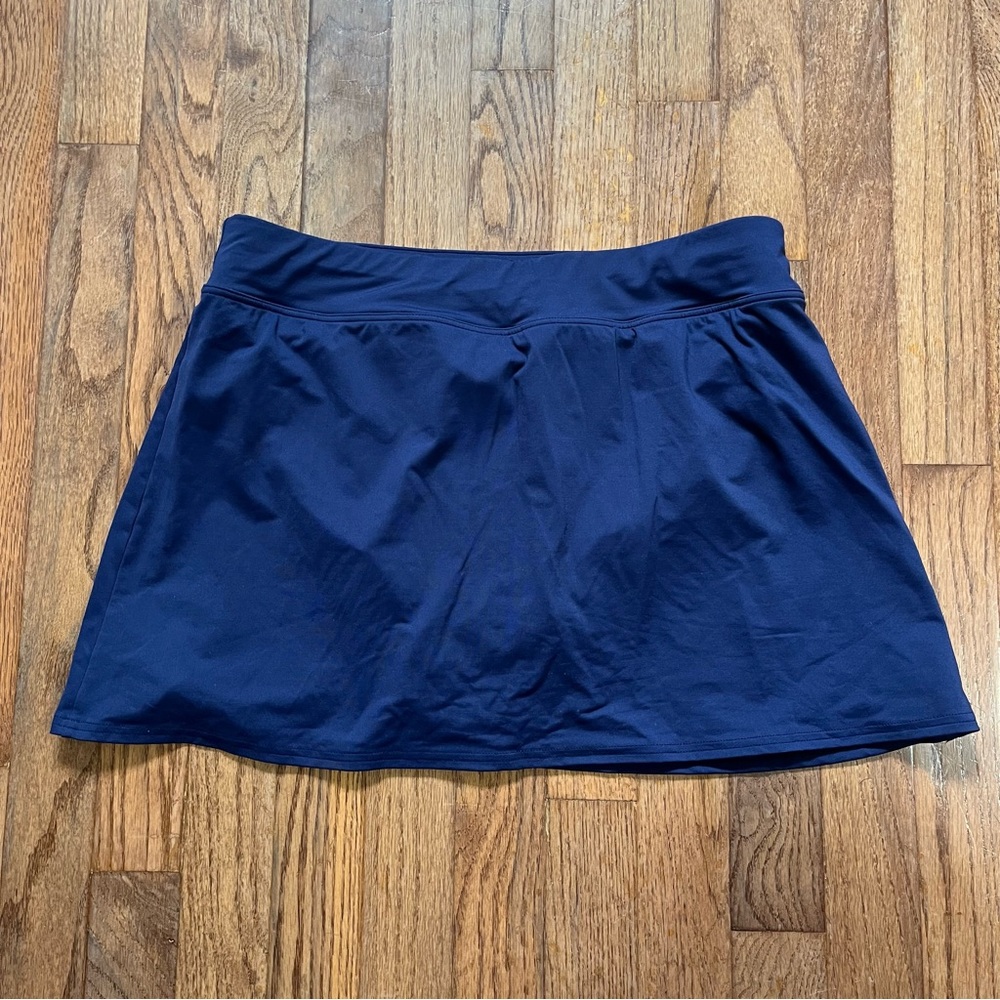Navy Blue Women's Lands End Swim Skirt, size 10